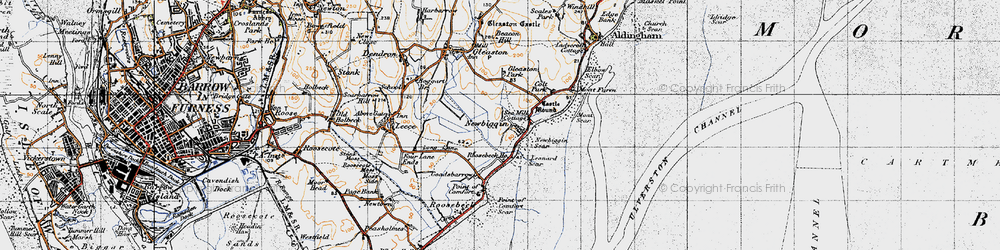 Old map of Leonard Scar in 1947