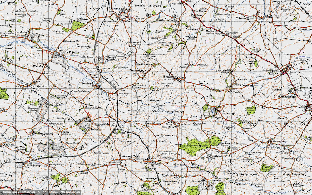 Old Map of Newbold, 1946 in 1946