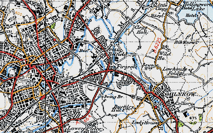 Old map of Newbold in 1947