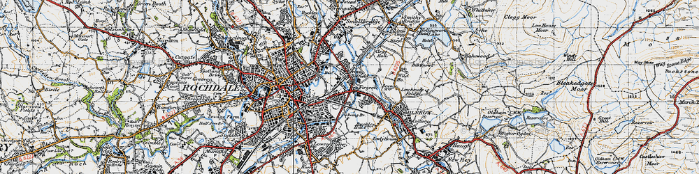 Old map of Newbold in 1947