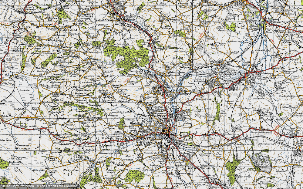 Old Map of Newbold, 1947 in 1947