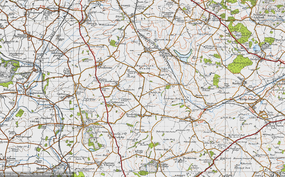 Old Map of Newbold Heath, 1946 in 1946