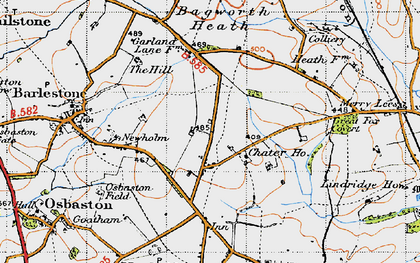 Old map of Newbold Heath in 1946