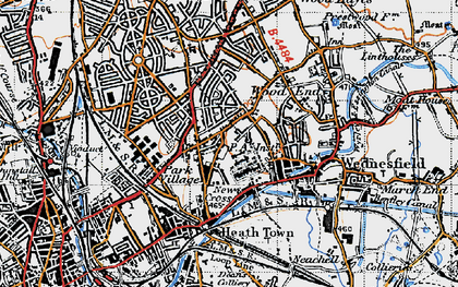 Old map of Newbolds in 1946