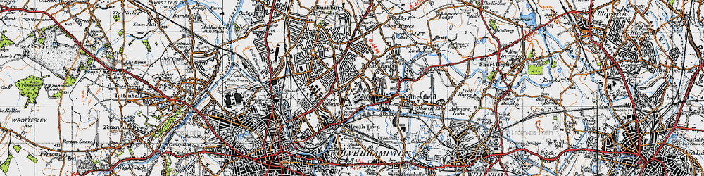 Old map of Newbolds in 1946