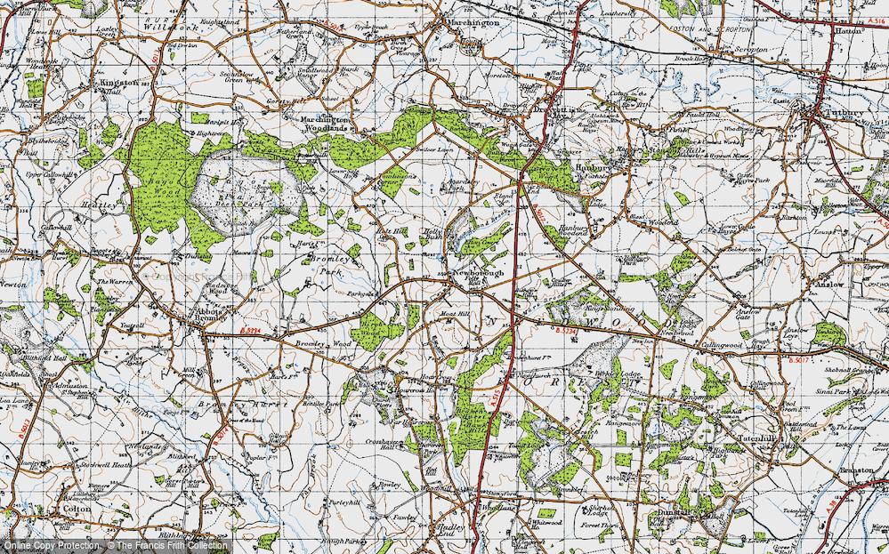 Old Map of Newborough, 1946 in 1946