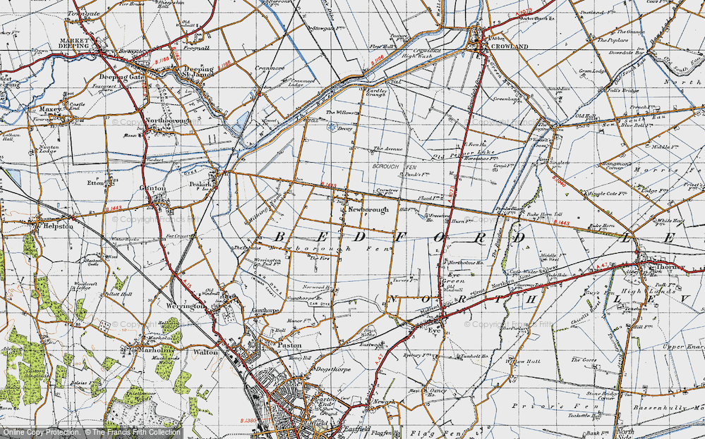 Old Map of Historic Map covering Milking Nook in 1946