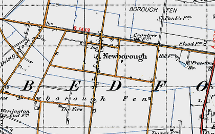 Old map of Newborough in 1946