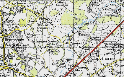Old map of Newbridge in 1940
