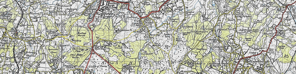 Old map of Newbridge in 1940