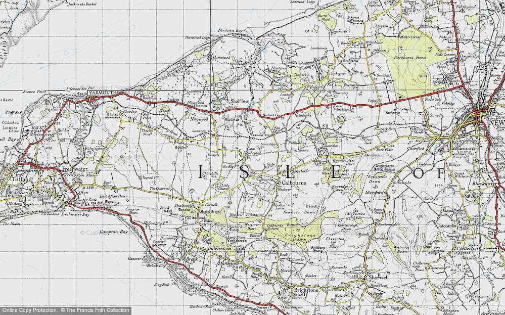 Old Map of Newbridge, 1945 in 1945