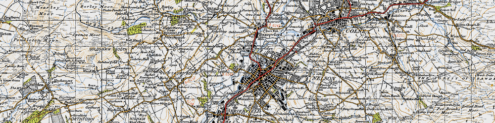 Old map of Newbridge in 1947