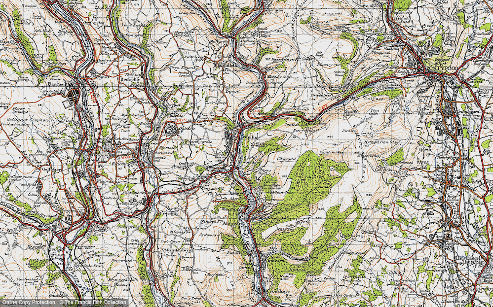 Old Map of Newbridge, 1947 in 1947