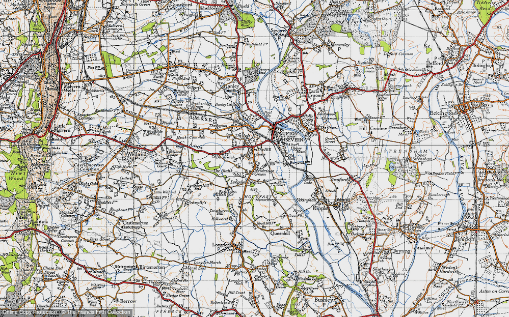 Old Map of Newbridge Green, 1947 in 1947