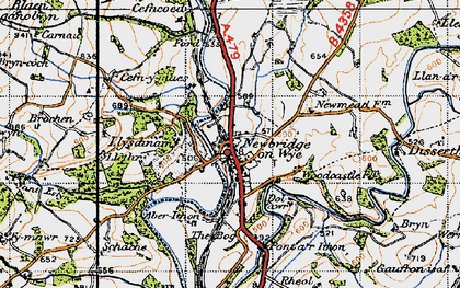 Old map of Aberithon in 1947