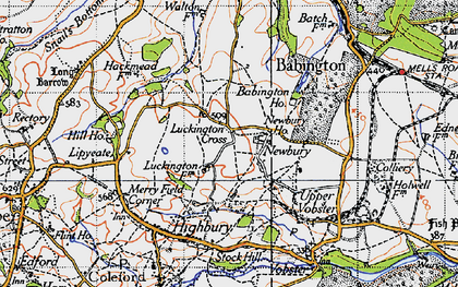 Old map of Newbury in 1946