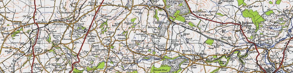 Old map of Newbury in 1946