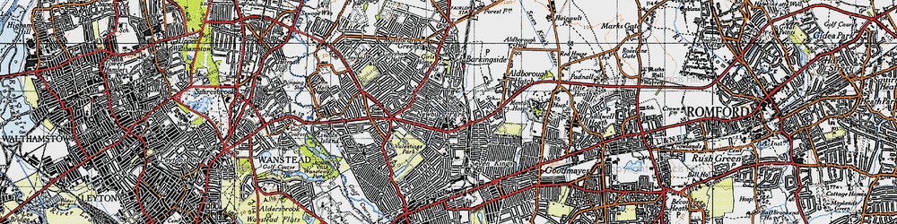 Old map of Newbury Park in 1946