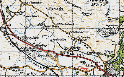 Old map of Bleak Bank in 1947