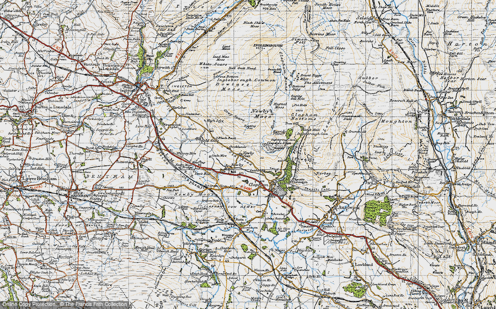 Historic Ordnance Survey Map Of Newby Cote 1947