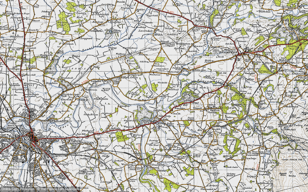 Old Map of Newby East, 1947 in 1947