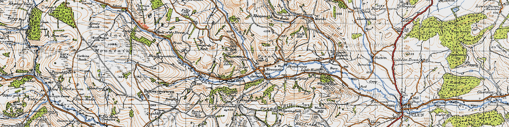 Old map of Bryndrinog in 1947