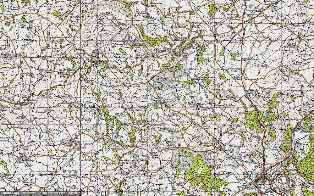 Old Map of Newcastle, 1947 in 1947