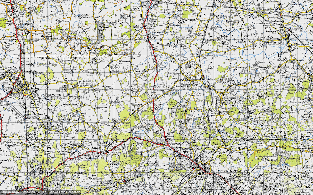 Old Map of Newchapel, 1946 in 1946