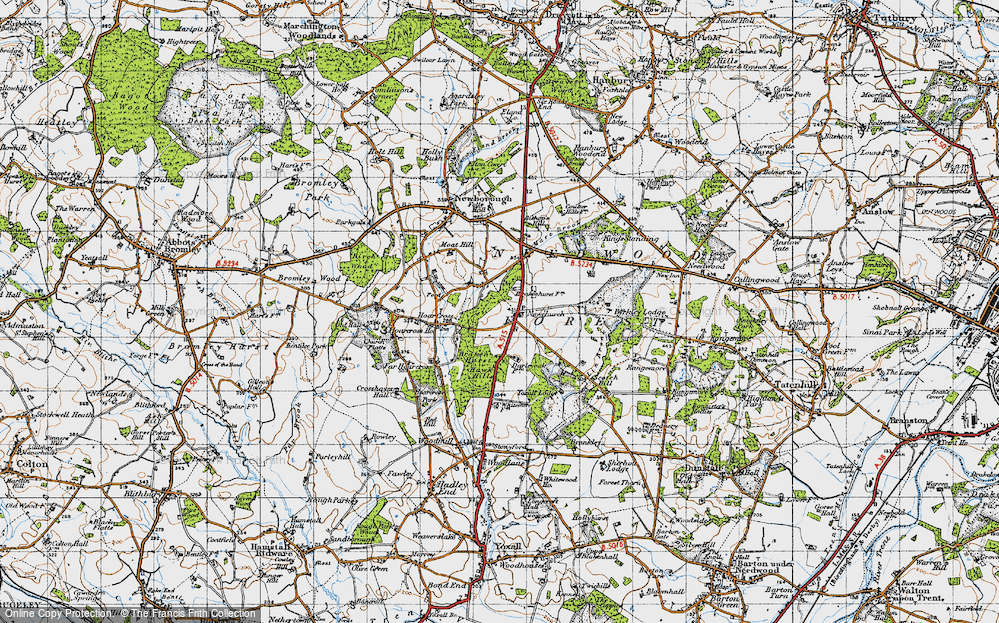 Old Map of Newchurch, 1946 in 1946