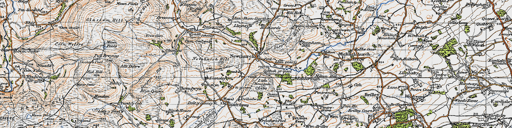 Old map of Blaencerde in 1947
