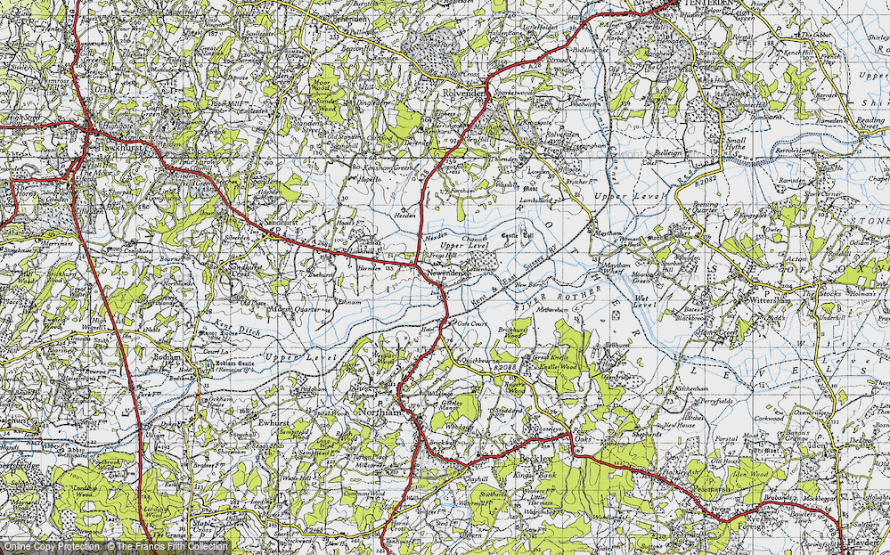 Old Map of Newenden, 1940 in 1940