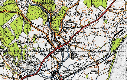 Old map of Newerne in 1946