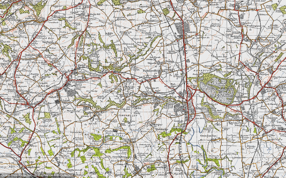 Old Map of Newfield, 1947 in 1947