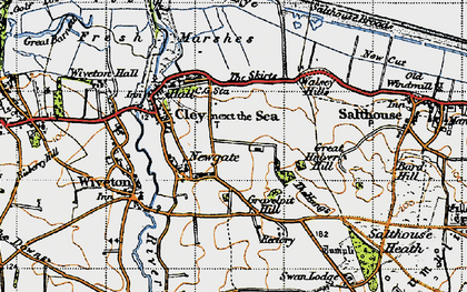Old map of Newgate in 1946