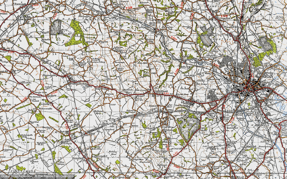 Old Map of Newgate, 1947 in 1947