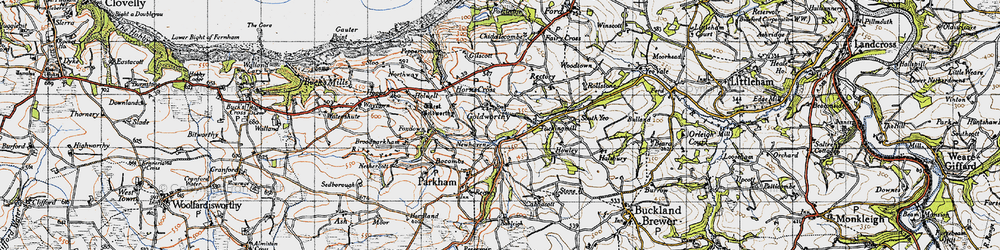 Old map of Newhaven in 1946