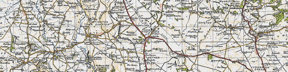 Old map of Brundcliffe in 1947