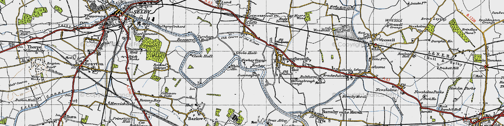 Old map of Newhay in 1947