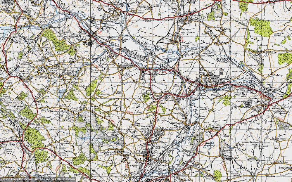 Old Map of Newhill, 1947 in 1947