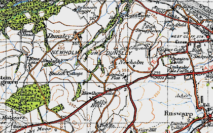 Old map of Newholm in 1947