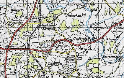 Old map of Beechland in 1940