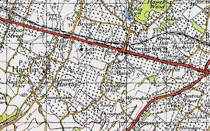 Old map of Newington in 1946