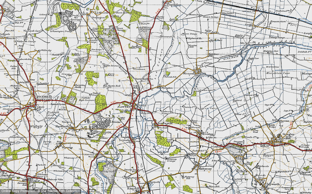 Old Map of Newington, 1947 in 1947