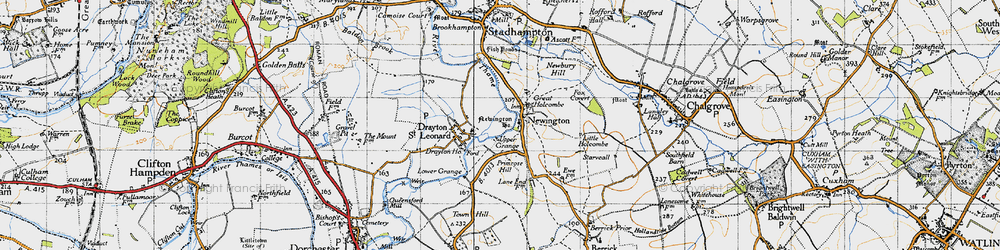 Old map of Newington in 1947
