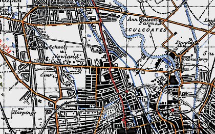 Old map of Newland in 1947