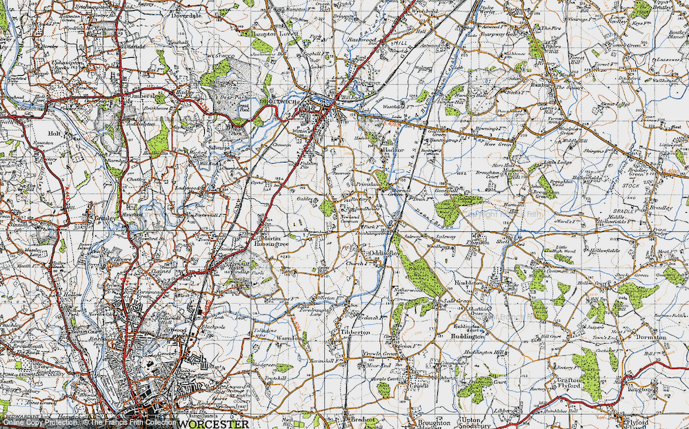 Old Map of Newland Common, 1947 in 1947