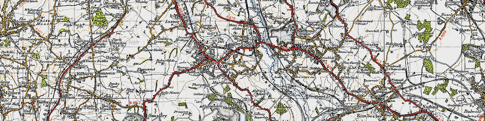 Old map of Newlands in 1946