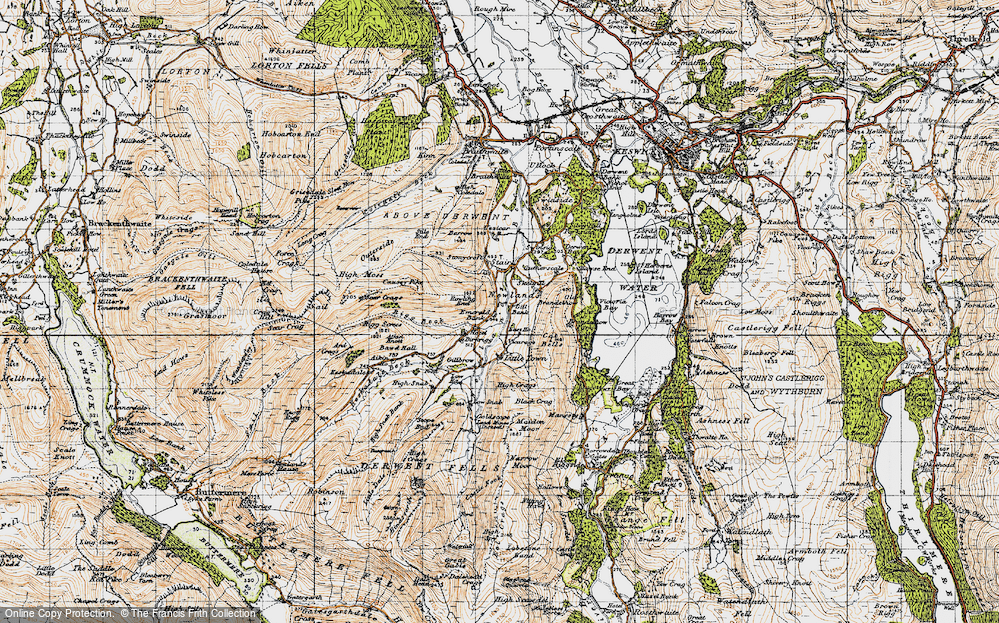 Historic Ordnance Survey Map of Newlands, 1947