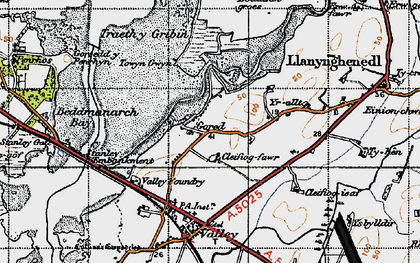 Old map of Newlands Park in 1947