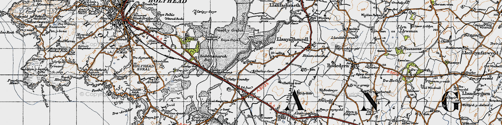 Old map of Newlands Park in 1947